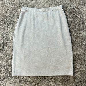 St John’s Evening White/Silver Sweater Material Skirt